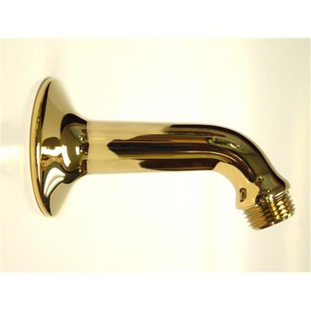 FURNORAMA Classic Forge Shower Arm - Polished Brass Finish FU347898